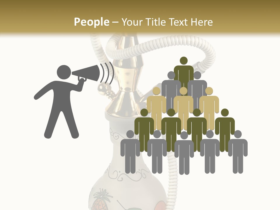 Ornament Hookah Smoke PowerPoint Template