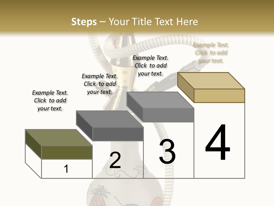 Ornament Hookah Smoke PowerPoint Template