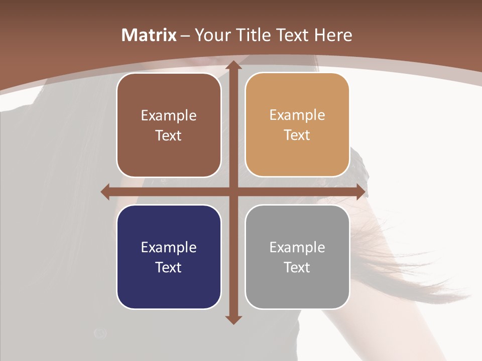 Beautiful Girl Brown PowerPoint Template