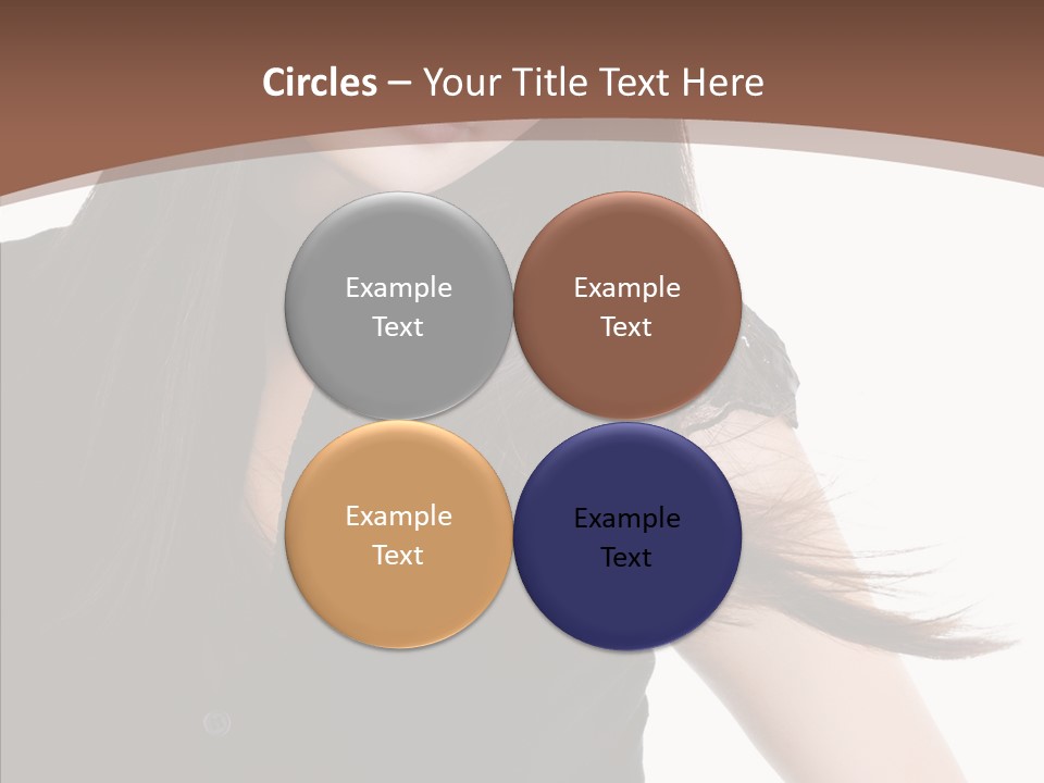 Beautiful Girl Brown PowerPoint Template