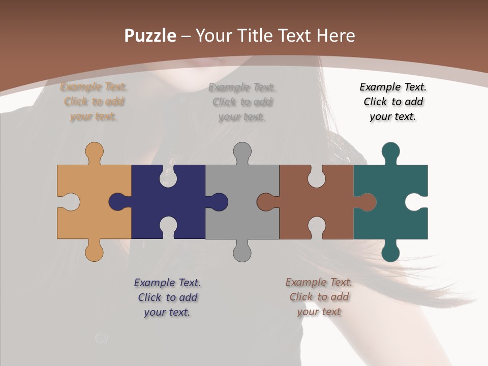 Beautiful Girl Brown PowerPoint Template