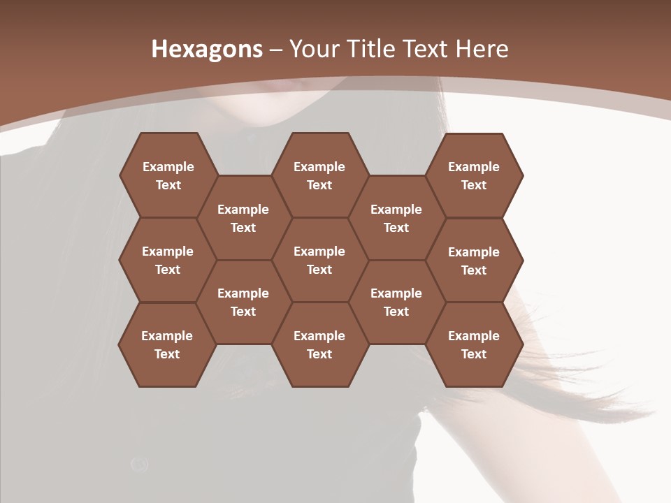 Beautiful Girl Brown PowerPoint Template