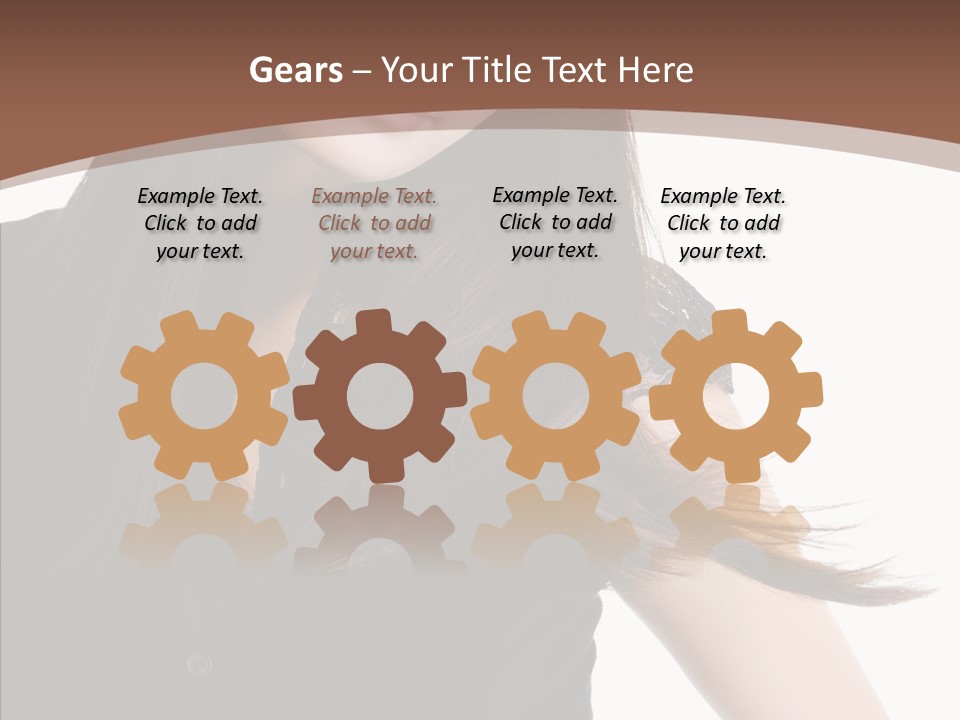 Beautiful Girl Brown PowerPoint Template