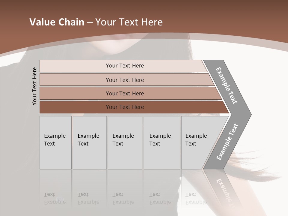 Beautiful Girl Brown PowerPoint Template