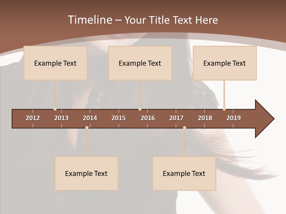 Beautiful Girl Brown PowerPoint Template