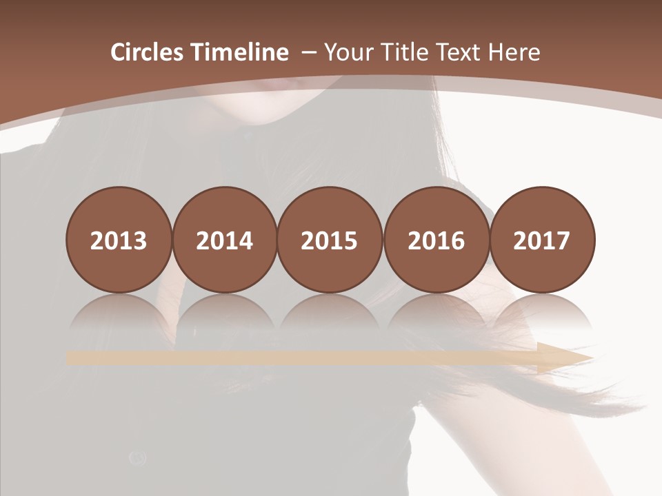 Beautiful Girl Brown PowerPoint Template