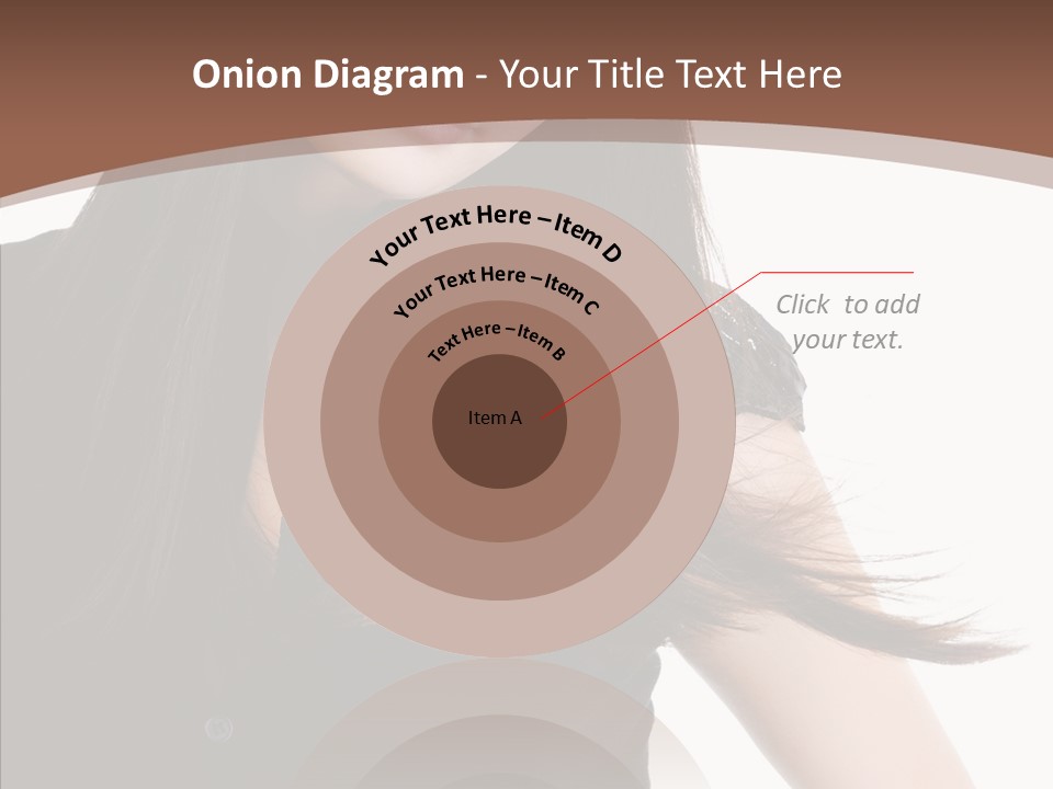 Beautiful Girl Brown PowerPoint Template