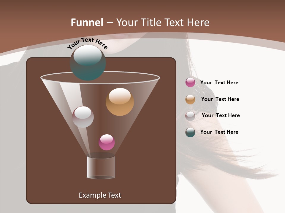 Beautiful Girl Brown PowerPoint Template