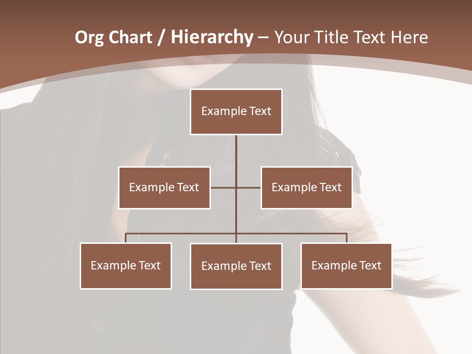 Beautiful Girl Brown PowerPoint Template