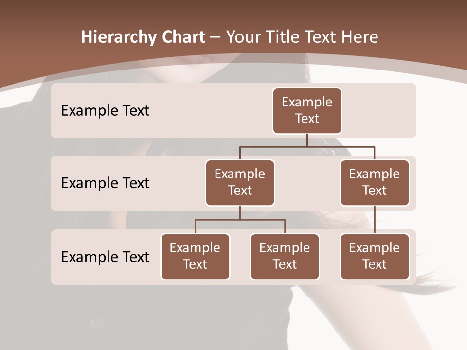 Beautiful Girl Brown PowerPoint Template