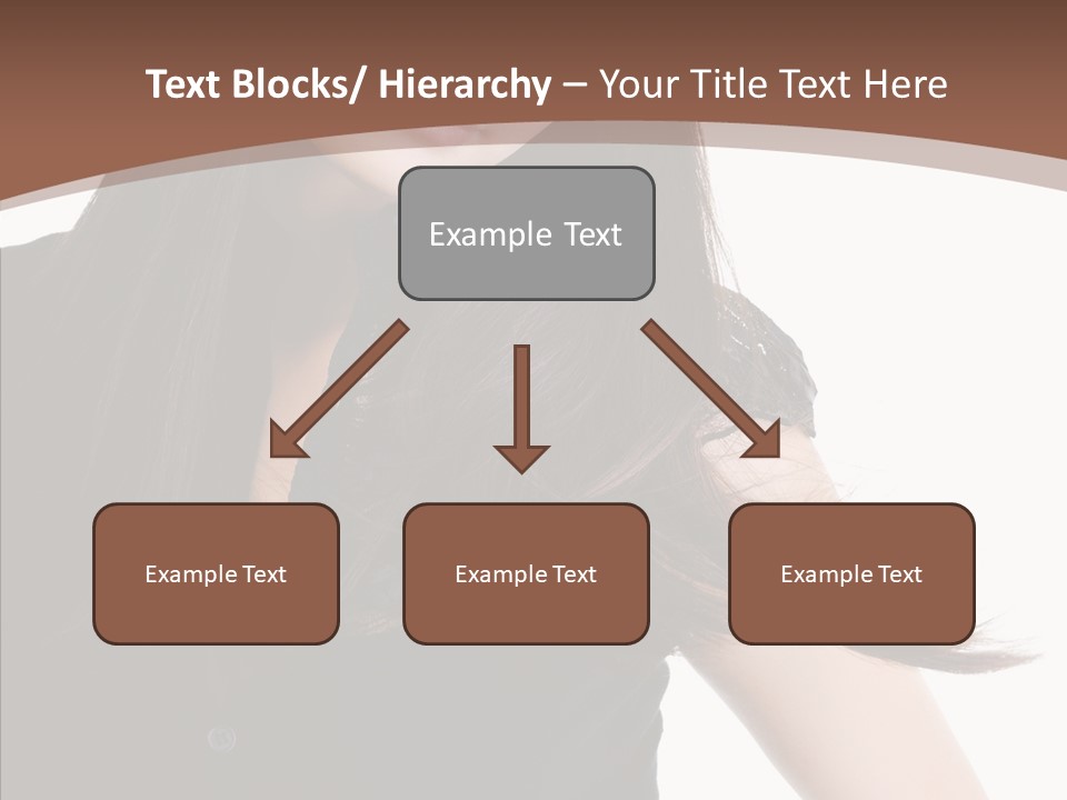 Beautiful Girl Brown PowerPoint Template