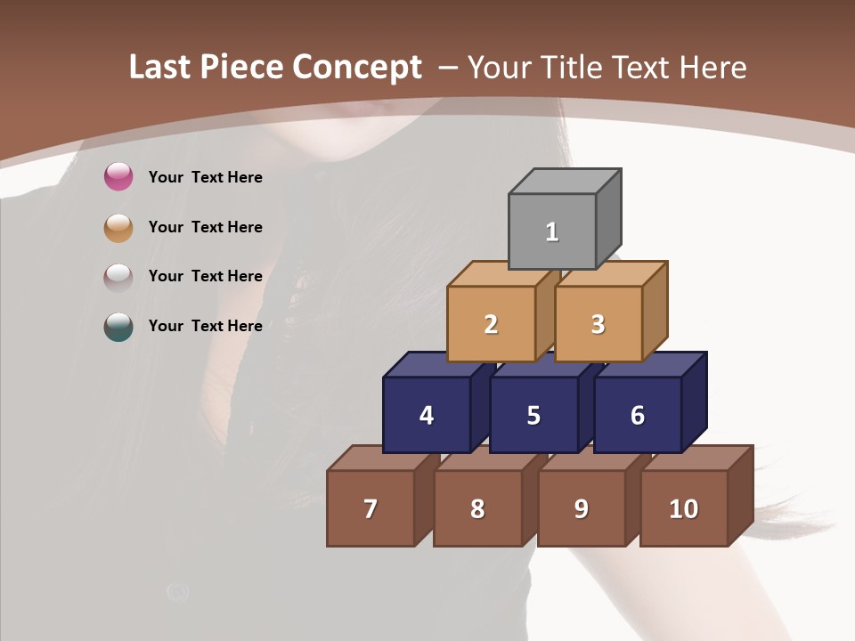 Beautiful Girl Brown PowerPoint Template