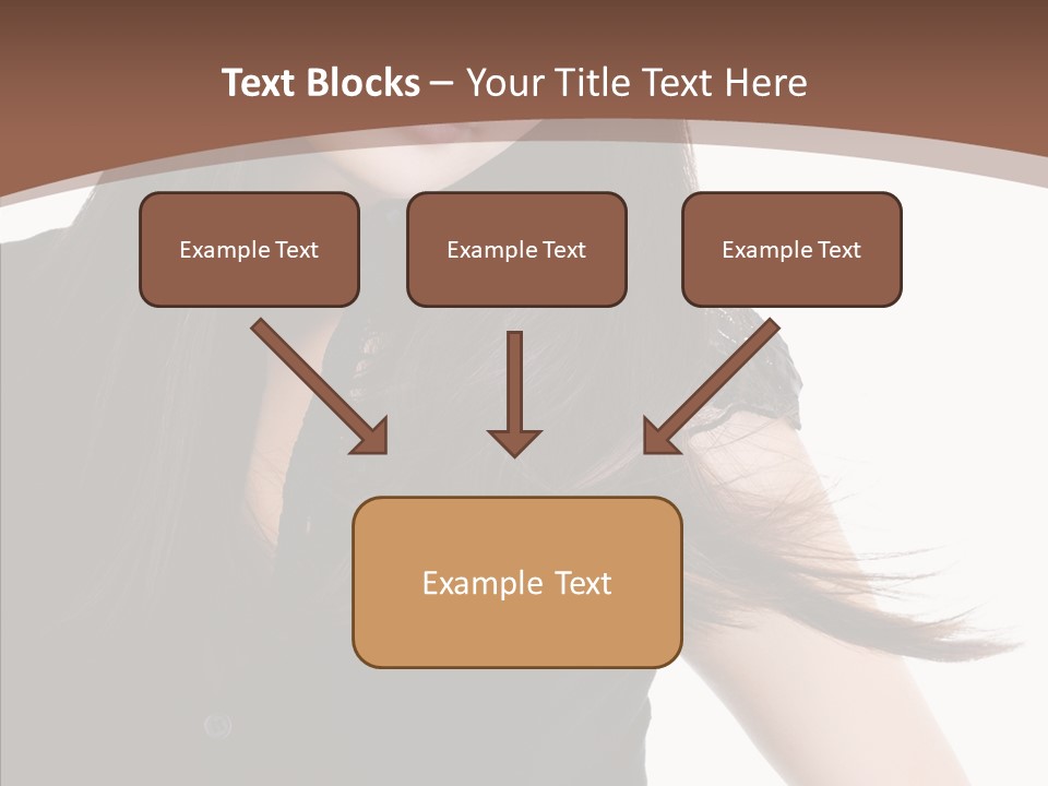 Beautiful Girl Brown PowerPoint Template