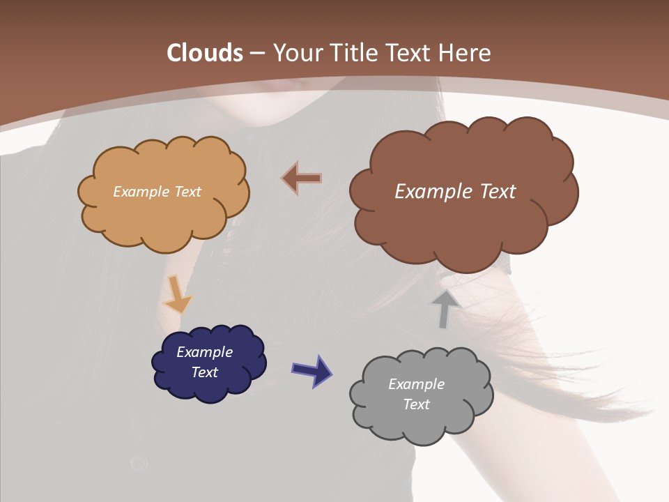 Beautiful Girl Brown PowerPoint Template