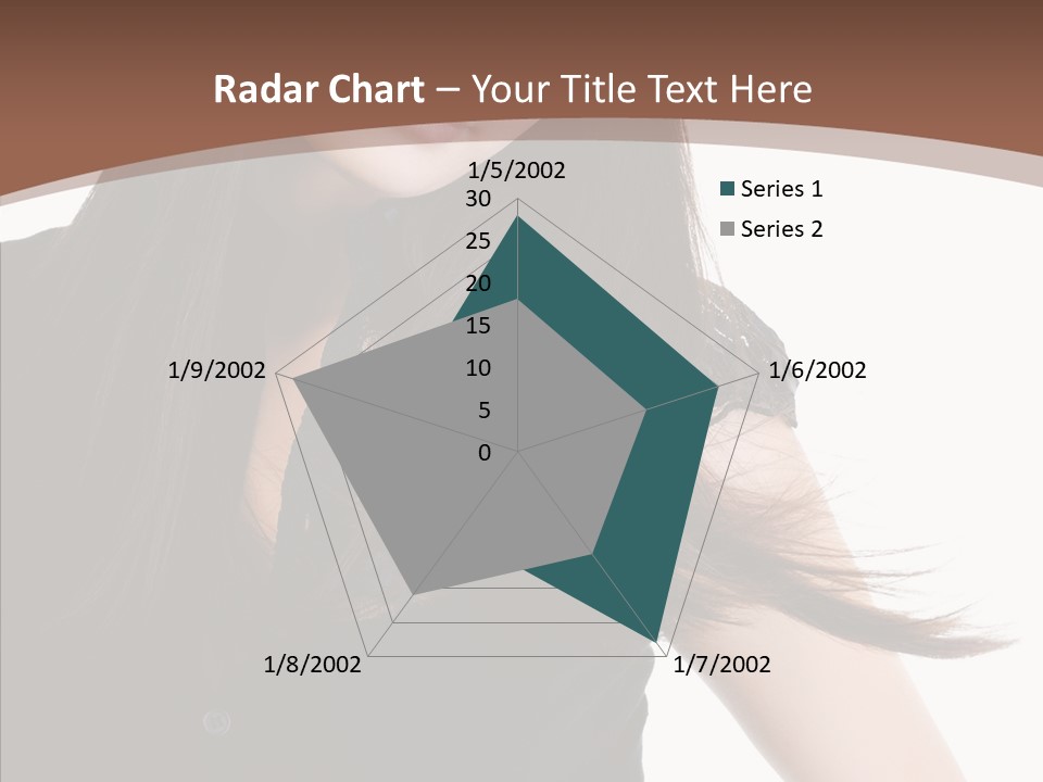 Beautiful Girl Brown PowerPoint Template