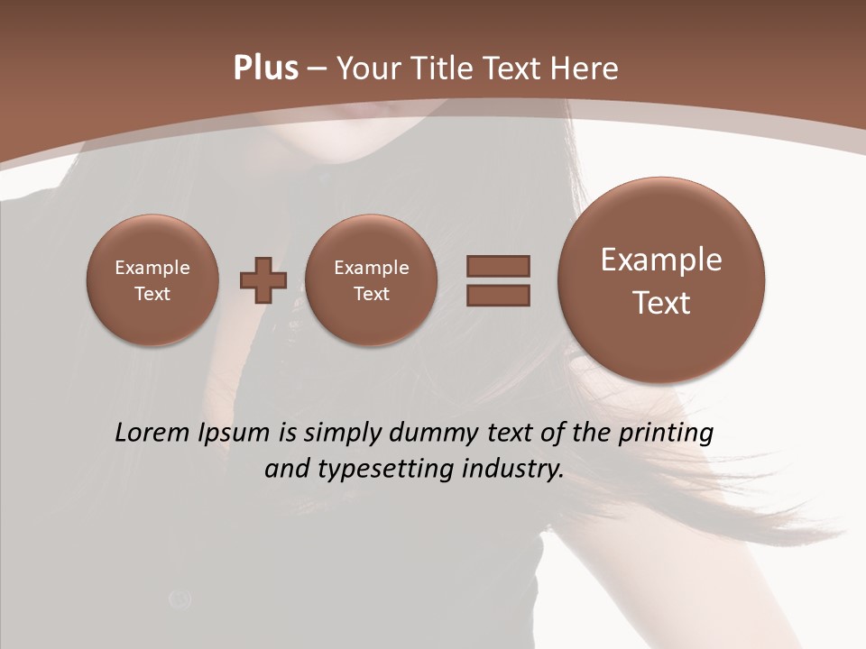 Beautiful Girl Brown PowerPoint Template