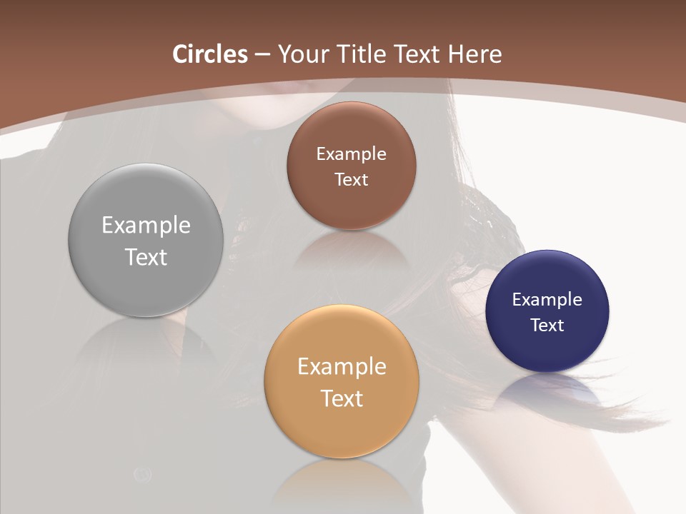 Beautiful Girl Brown PowerPoint Template