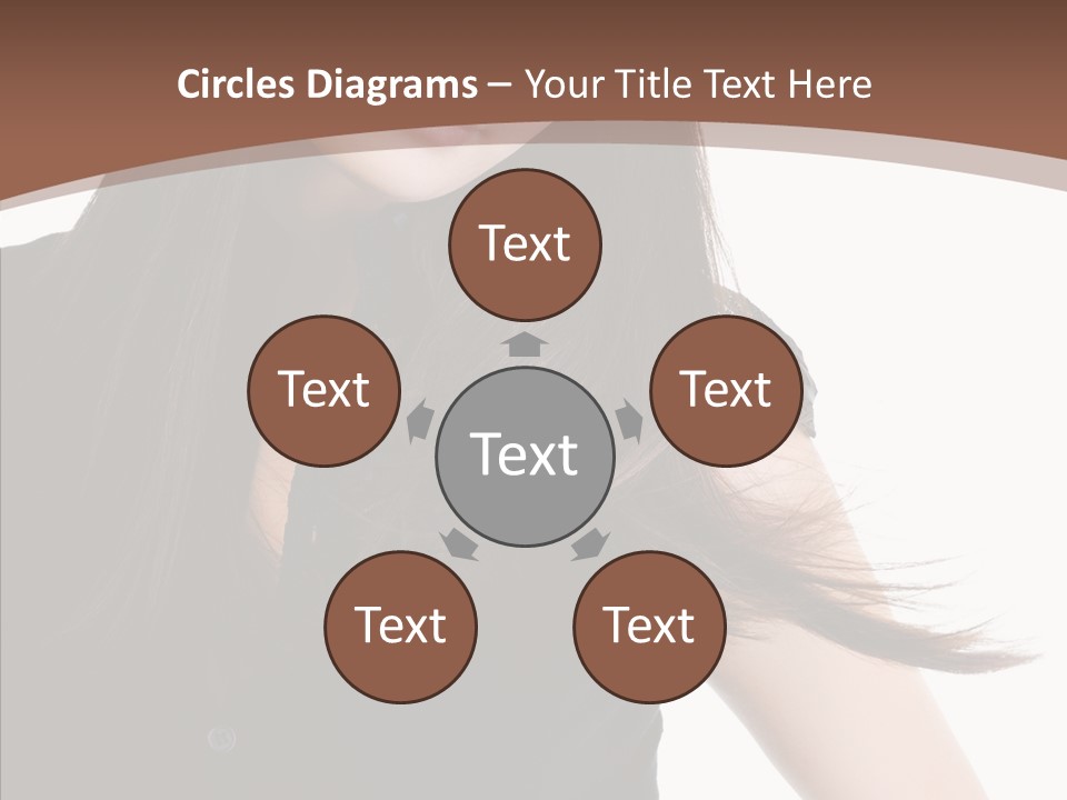 Beautiful Girl Brown PowerPoint Template