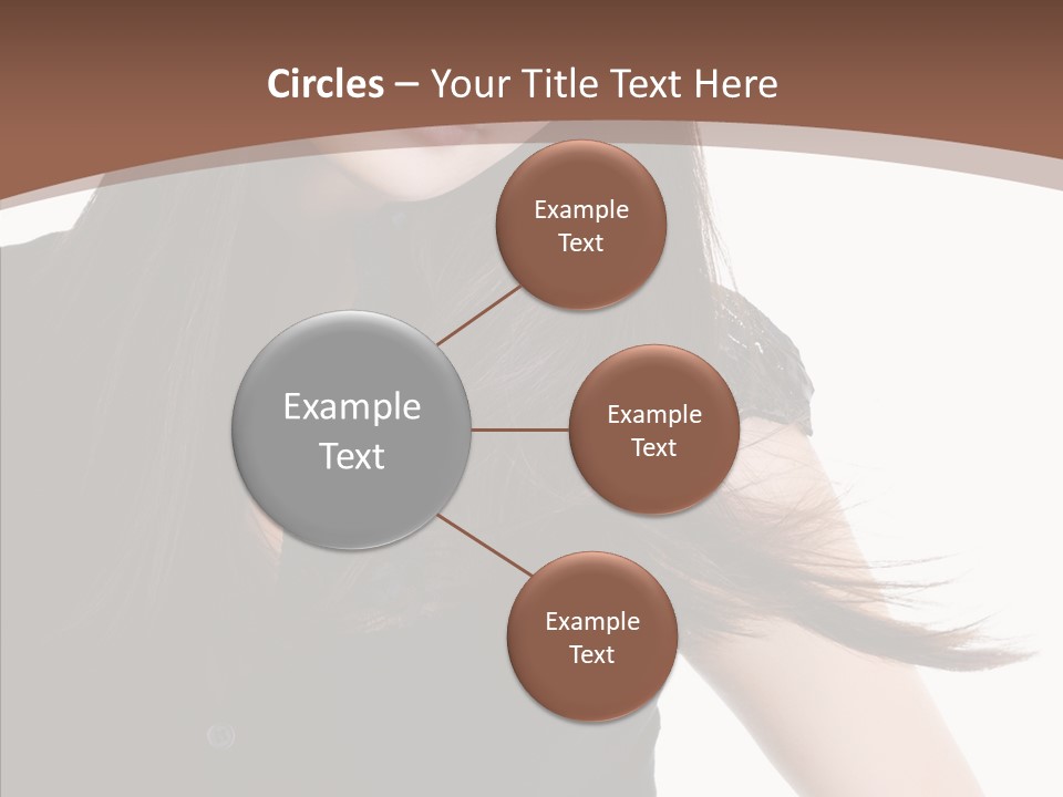 Beautiful Girl Brown PowerPoint Template