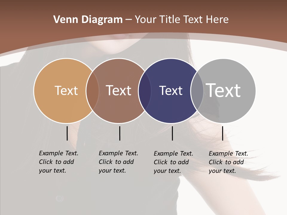 Beautiful Girl Brown PowerPoint Template