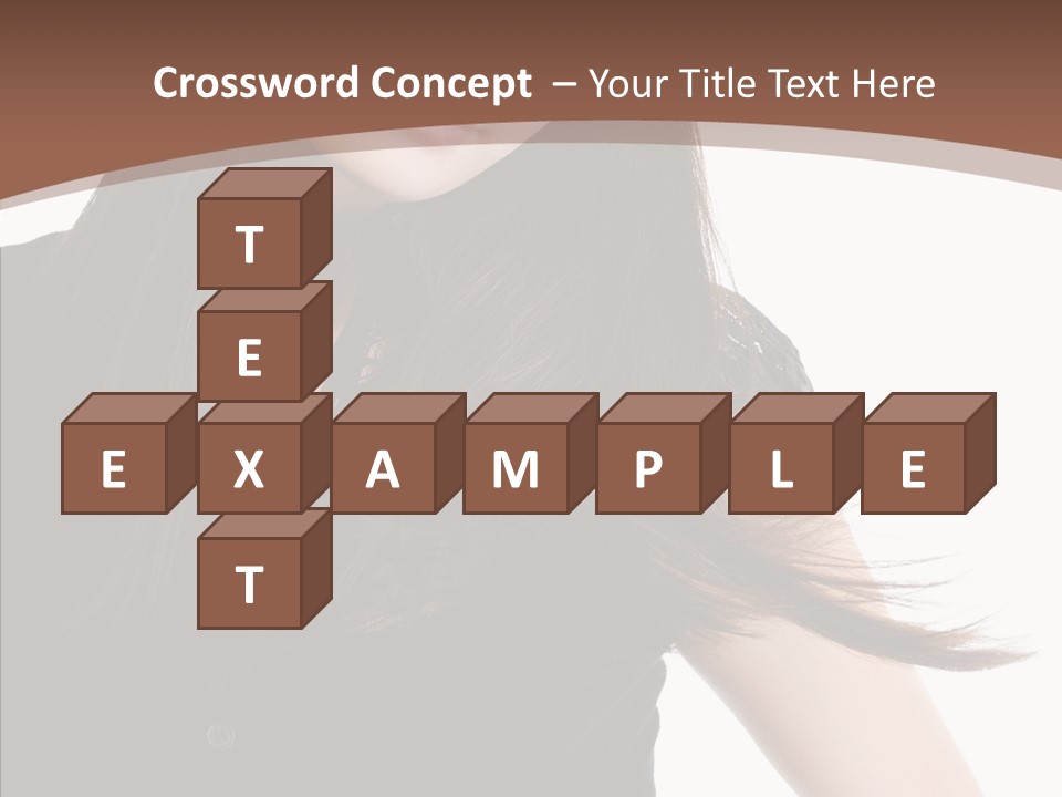 Beautiful Girl Brown PowerPoint Template