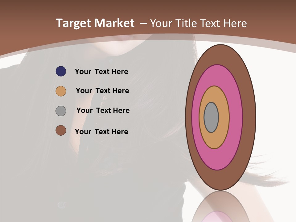 Beautiful Girl Brown PowerPoint Template