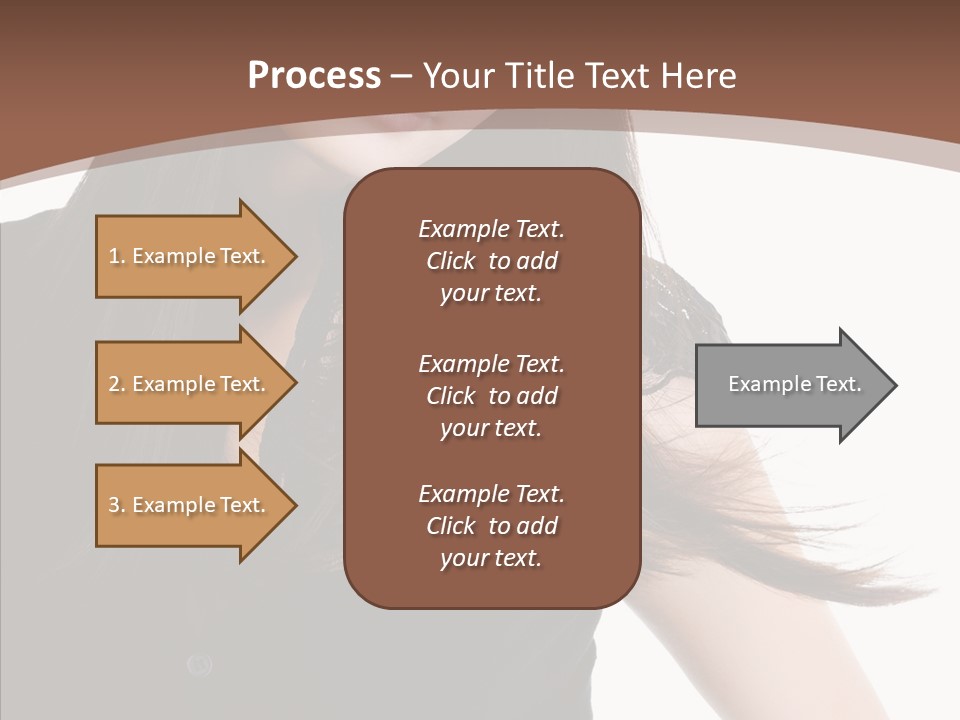 Beautiful Girl Brown PowerPoint Template