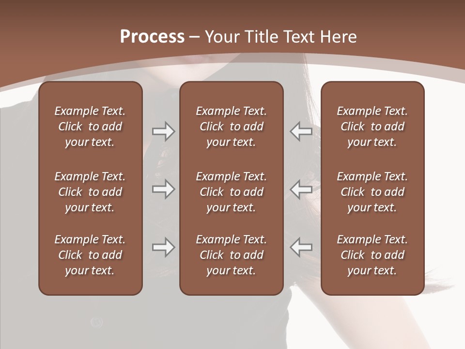 Beautiful Girl Brown PowerPoint Template