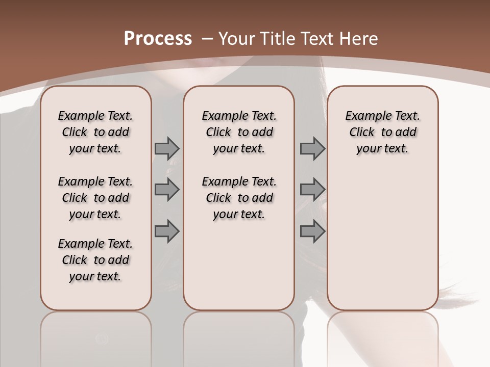 Beautiful Girl Brown PowerPoint Template