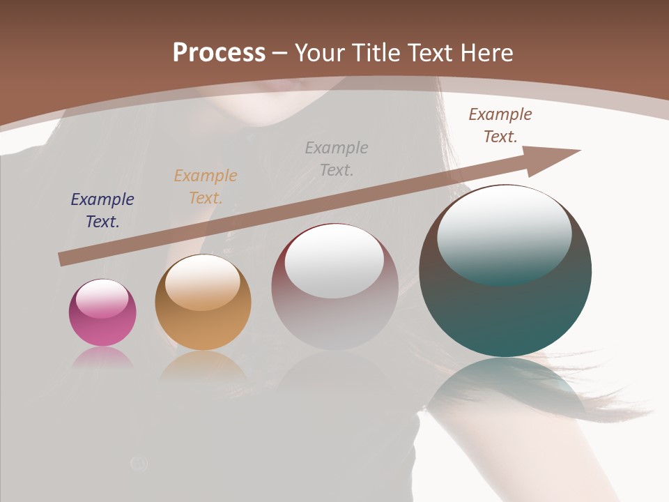 Beautiful Girl Brown PowerPoint Template