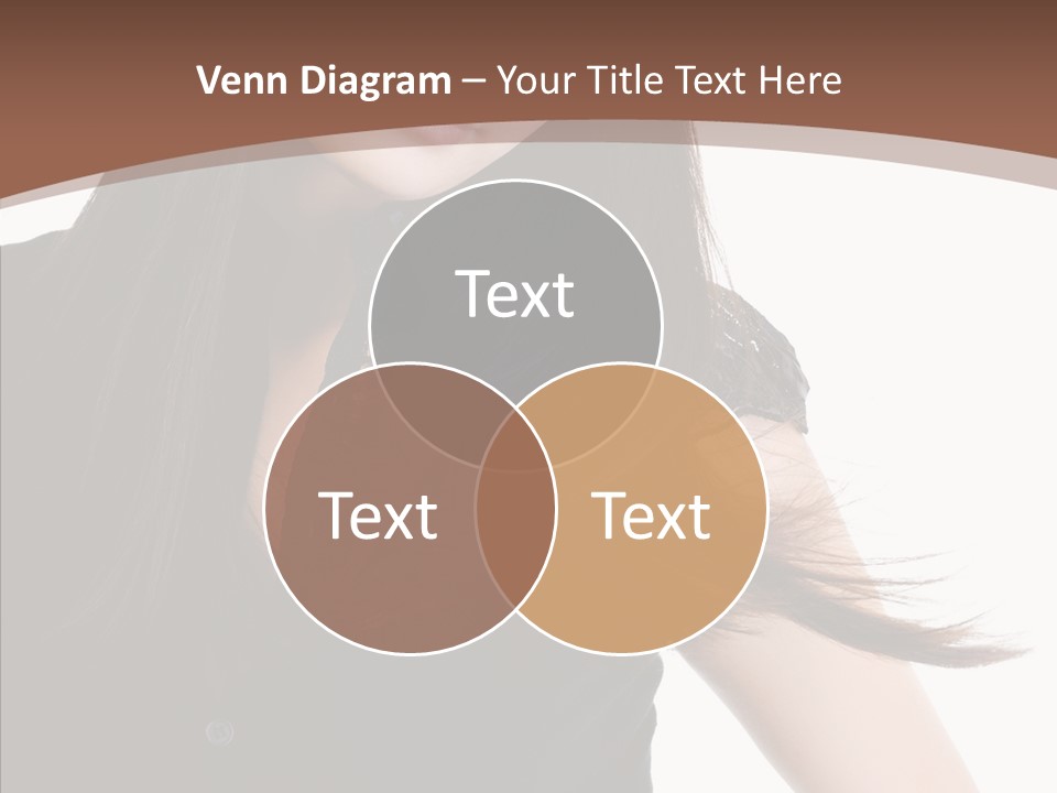Beautiful Girl Brown PowerPoint Template