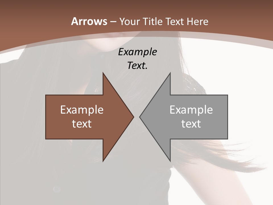 Beautiful Girl Brown PowerPoint Template