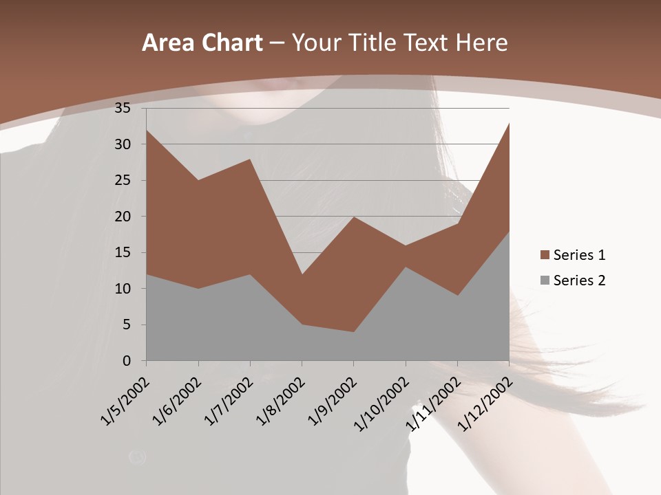 Beautiful Girl Brown PowerPoint Template