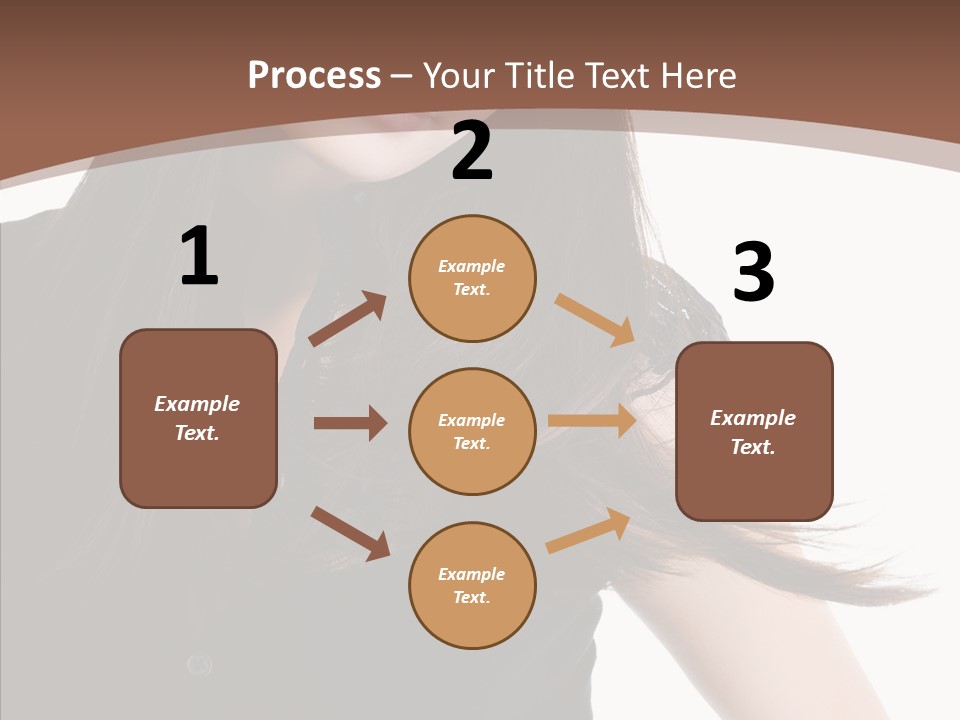 Beautiful Girl Brown PowerPoint Template