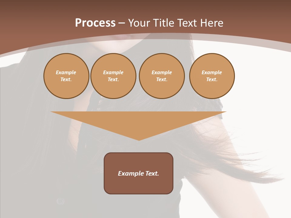 Beautiful Girl Brown PowerPoint Template