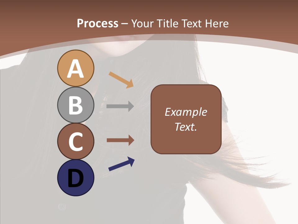 Beautiful Girl Brown PowerPoint Template