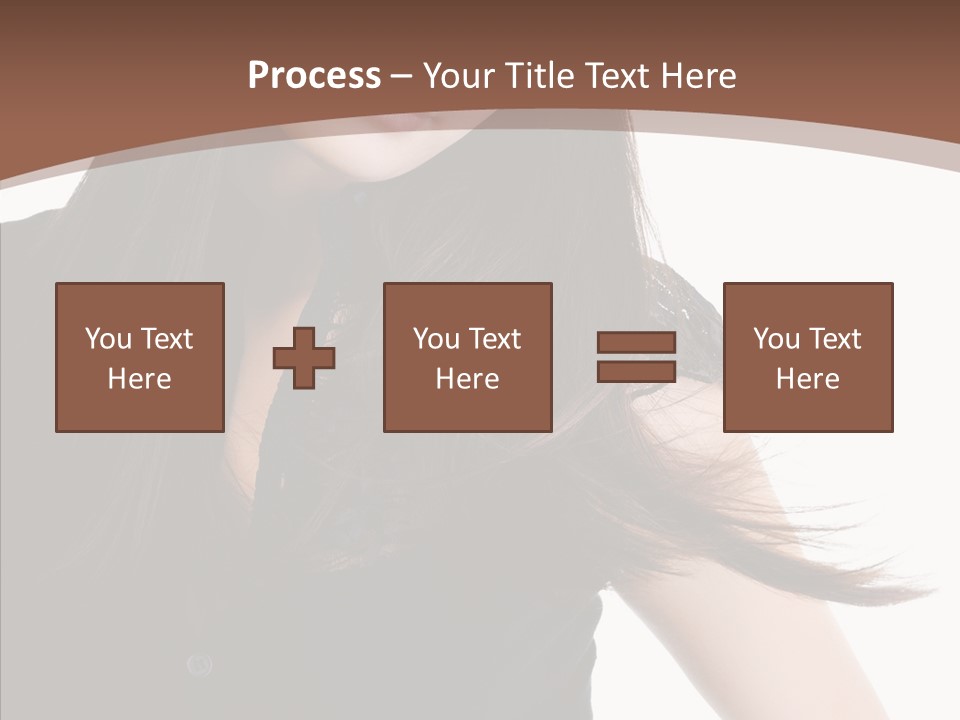 Beautiful Girl Brown PowerPoint Template