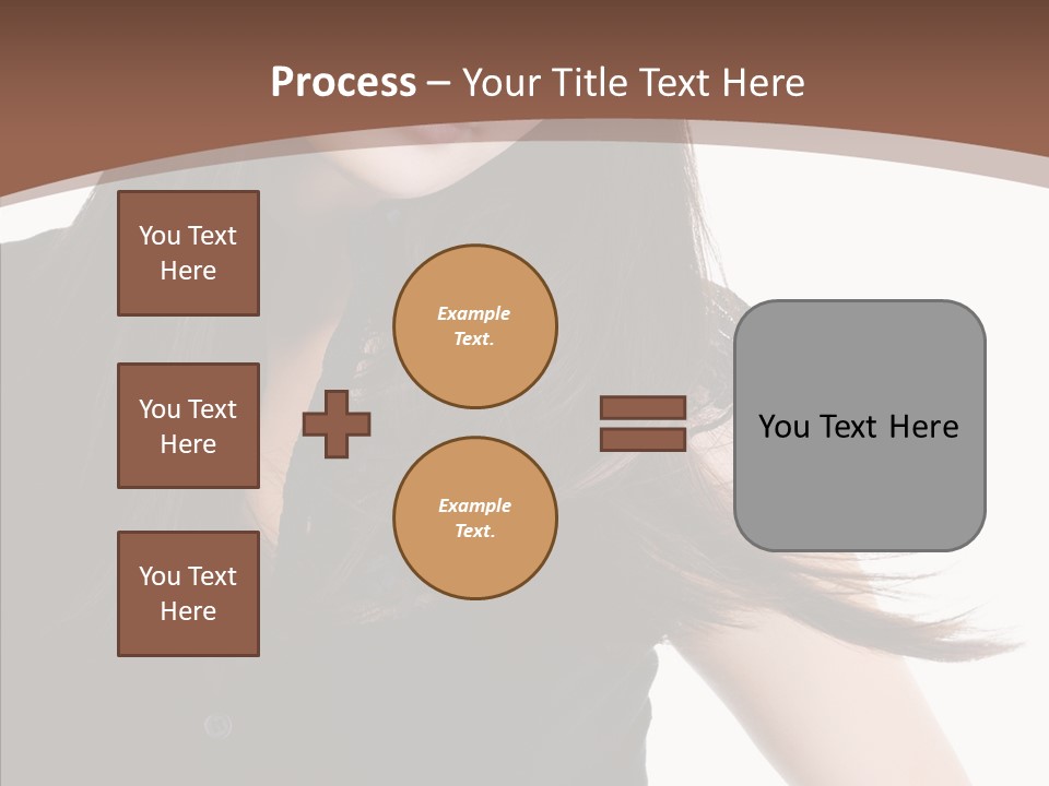 Beautiful Girl Brown PowerPoint Template