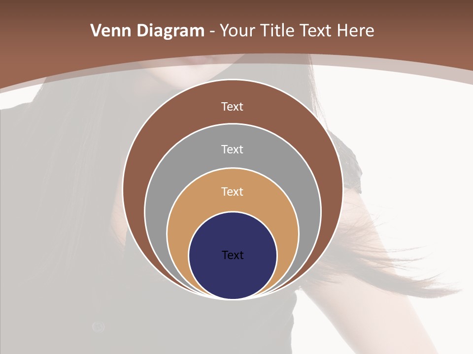 Beautiful Girl Brown PowerPoint Template