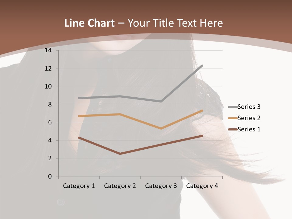 Beautiful Girl Brown PowerPoint Template