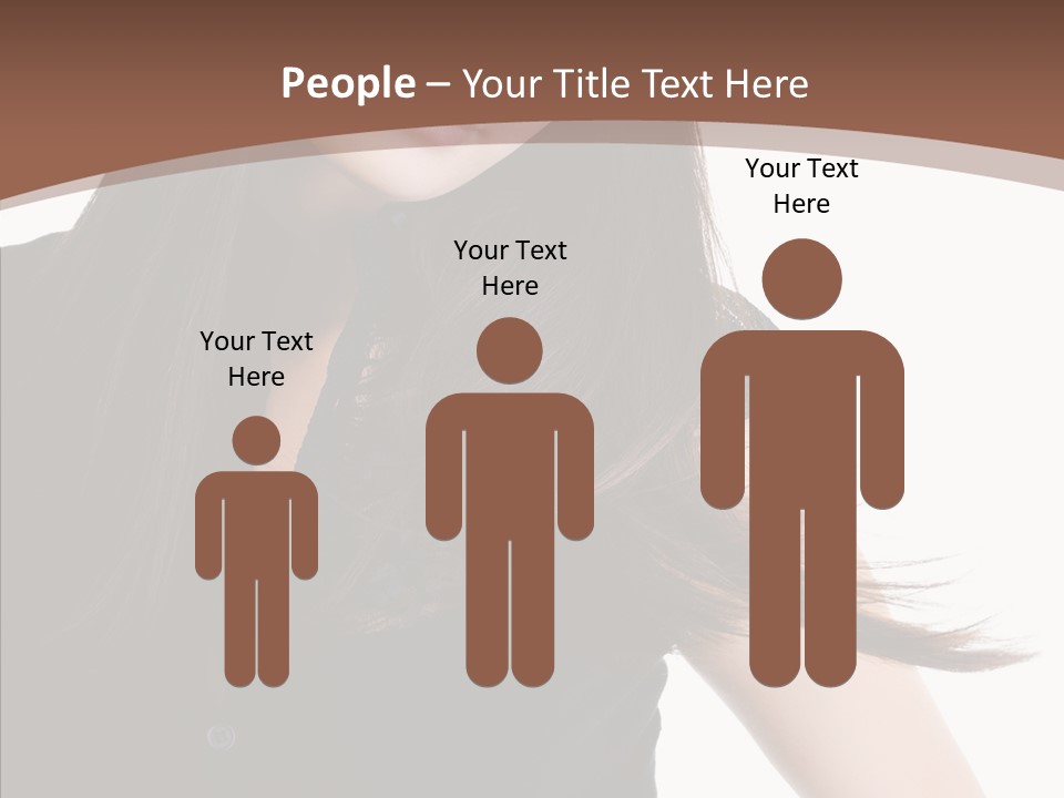 Beautiful Girl Brown PowerPoint Template