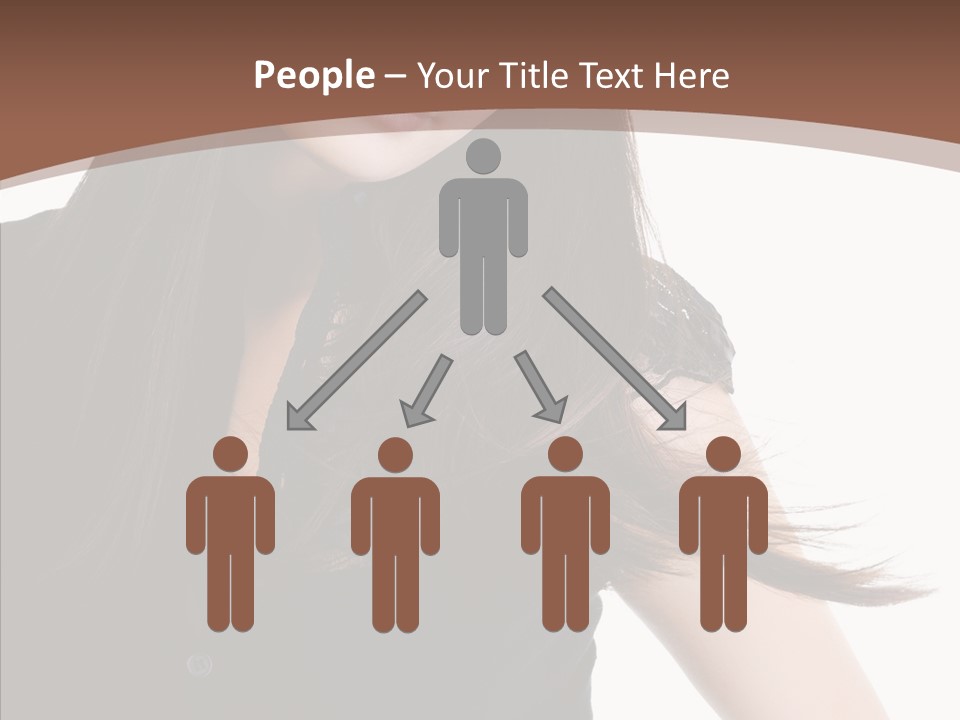 Beautiful Girl Brown PowerPoint Template