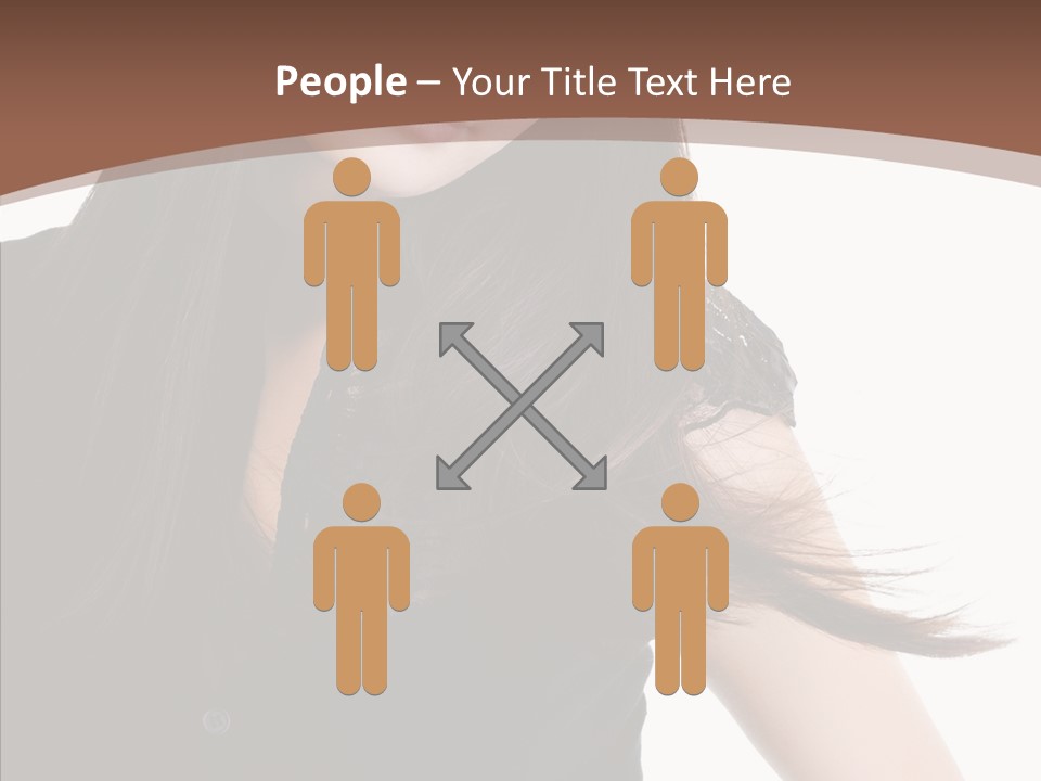 Beautiful Girl Brown PowerPoint Template