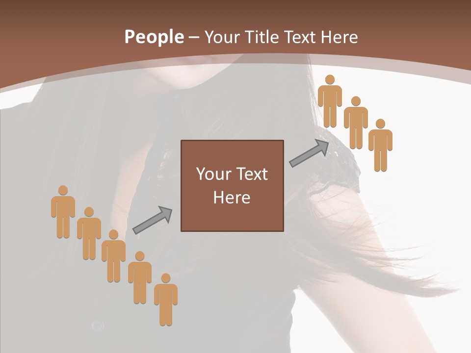 Beautiful Girl Brown PowerPoint Template