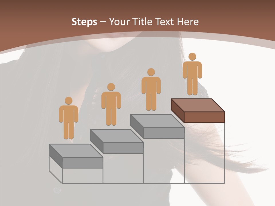 Beautiful Girl Brown PowerPoint Template