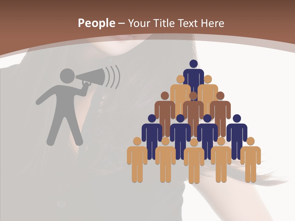 Beautiful Girl Brown PowerPoint Template