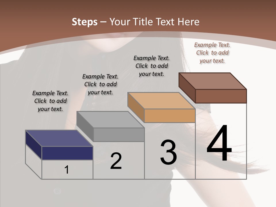 Beautiful Girl Brown PowerPoint Template