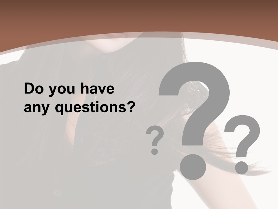 Beautiful Girl Brown PowerPoint Template