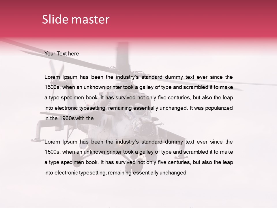 Rocket Defense Gun PowerPoint Template