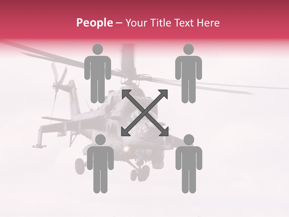 Rocket Defense Gun PowerPoint Template